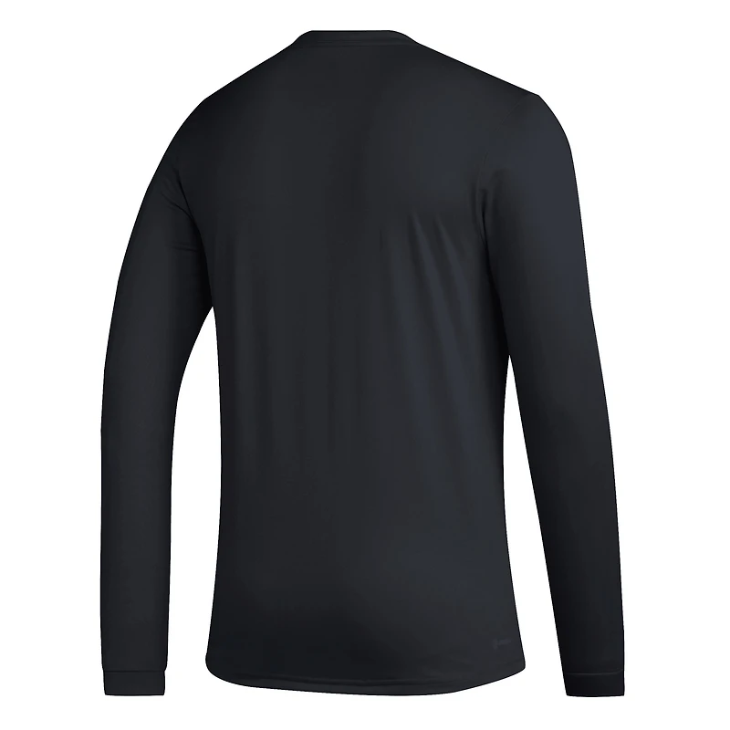 Men's adidas Black Houston Dynamo FC Icon AEROREADY Long Sleeve T-Shirt