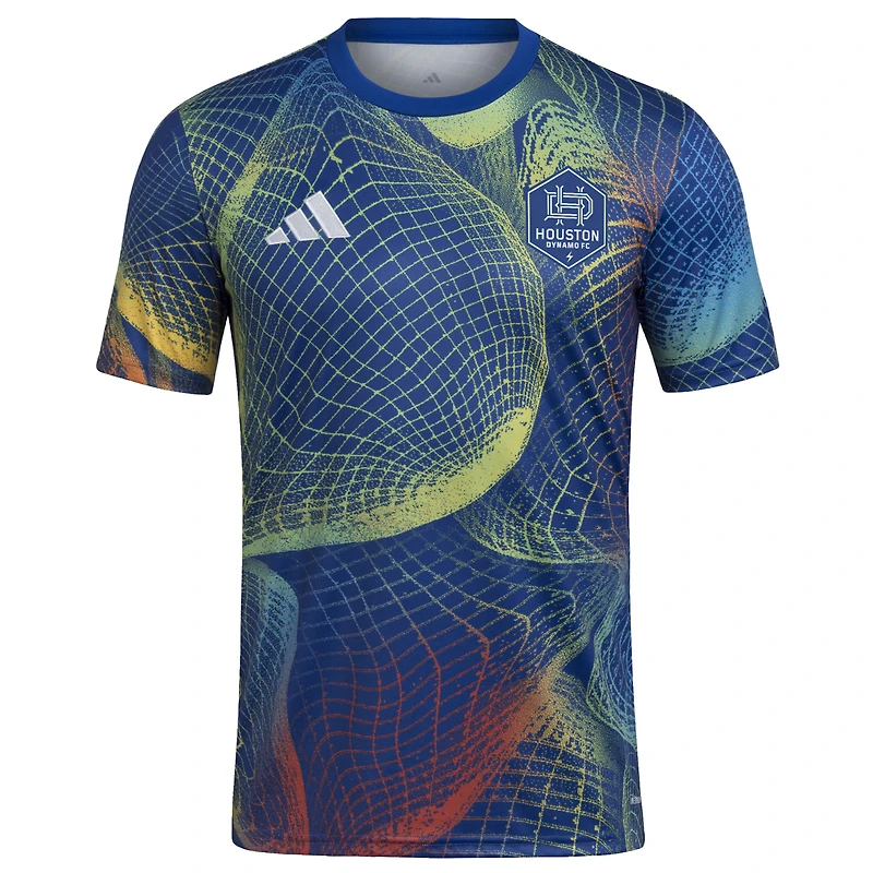 Men's adidas  Blue Houston Dynamo FC 2025 United We Play AEROREADY Pre-Match Top