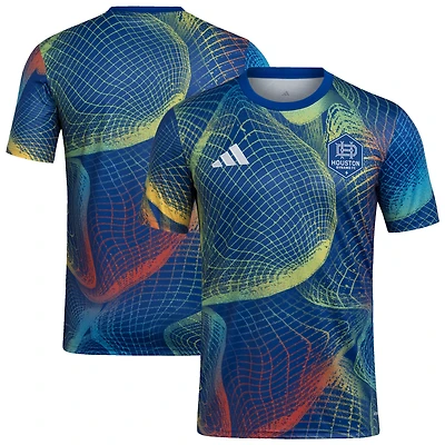 Men's adidas  Blue Houston Dynamo FC 2025 United We Play AEROREADY Pre-Match Top