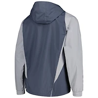 Men's adidas Charcoal Houston Dynamo FC All-Weather Raglan Hoodie Full-Zip Jacket