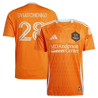 Maillot de joueur réplique adidas Erik Sviatchenko orange Houston Dynamo FC 2025 saison 20 pour hommes