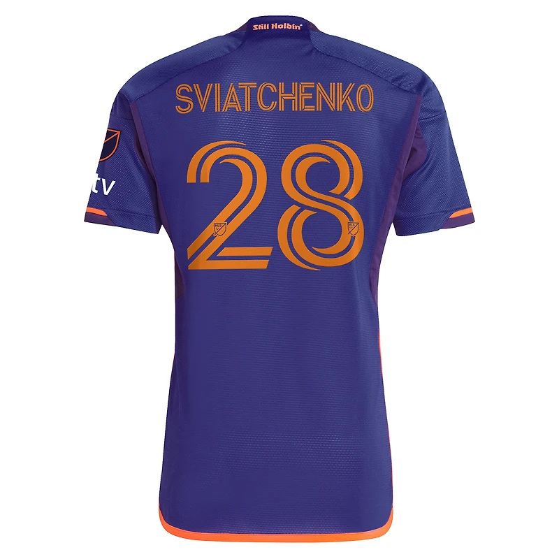 Men's adidas Erik Sviatchenko Purple Houston Dynamo FC 2025 Still Holdin' Authentic Player Jersey