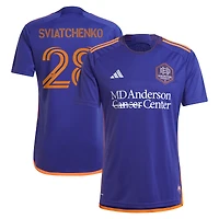 Men's adidas Erik Sviatchenko Purple Houston Dynamo FC 2025 Still Holdin' Replica Player Jersey