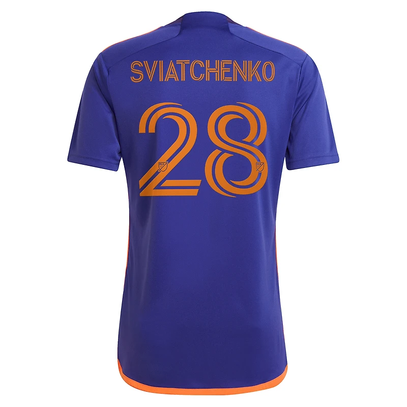 Men's adidas Erik Sviatchenko Purple Houston Dynamo FC 2025 Still Holdin' Replica Player Jersey