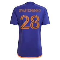 Men's adidas Erik Sviatchenko Purple Houston Dynamo FC 2025 Still Holdin' Replica Player Jersey