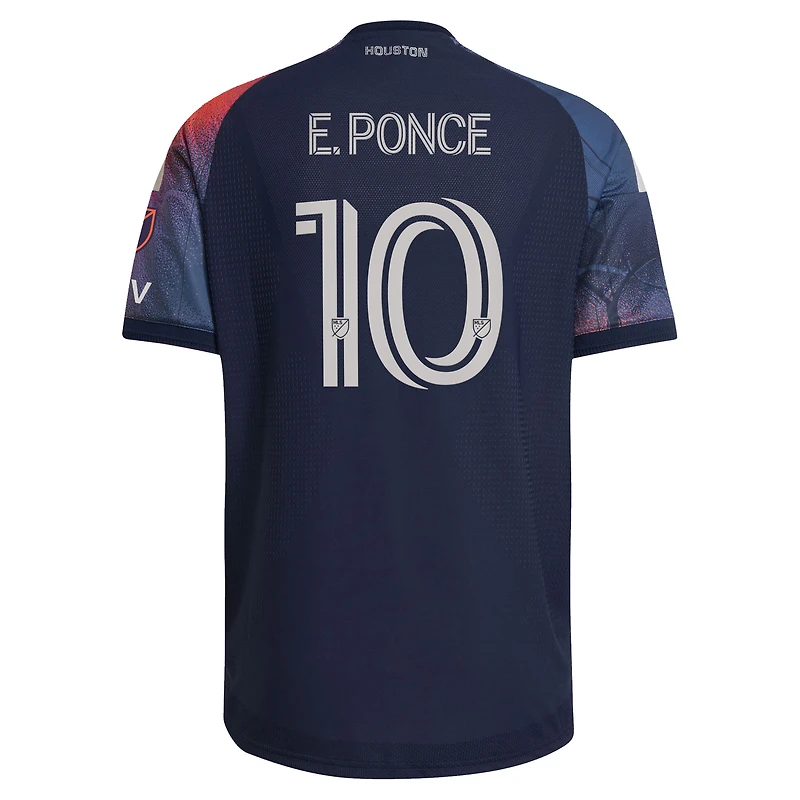 Maillot authentique adidas Ezequiel Ponce bleu Houston Dynamo FC 2026 Mission Control pour homme