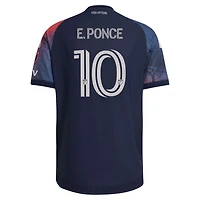 Maillot authentique adidas Ezequiel Ponce bleu Houston Dynamo FC 2026 Mission Control pour homme