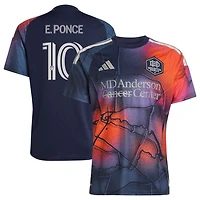 Men's adidas Ezequiel Ponce Blue Houston Dynamo FC 2026 Mission Control Replica Jersey