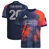 Men's adidas Guilherme Augusto Vieira dos Santos Blue Houston Dynamo FC 2026 Mission Control On-Field Authentic Patch Jersey