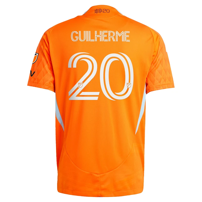 Men's adidas Guilherme Augusto Vieira dos Santos Orange Houston Dynamo FC 2025 Season 20 On-Field Authentic Jersey