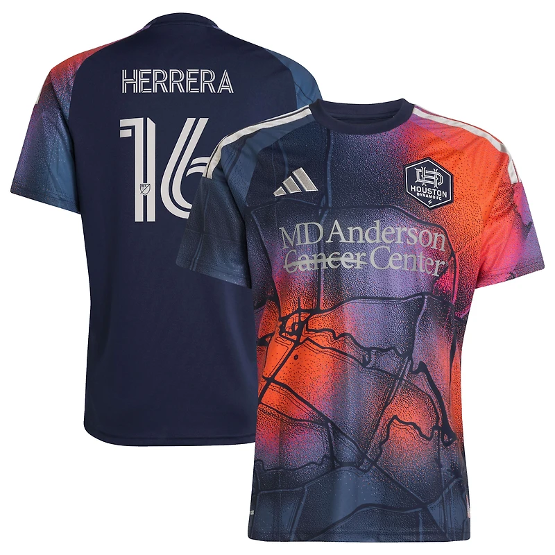Men's adidas Héctor Herrera Blue Houston Dynamo FC 2026 Mission Control Replica Jersey