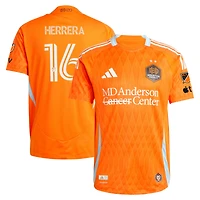 Men's adidas Héctor Herrera Orange Houston Dynamo FC 2025 Season 20 On-Field Authentic Jersey