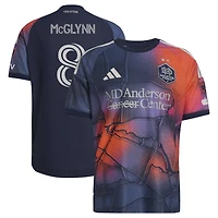 Men's adidas Jack McGlynn Blue Houston Dynamo FC 2026 Mission Control On-Field Authentic Patch Jersey