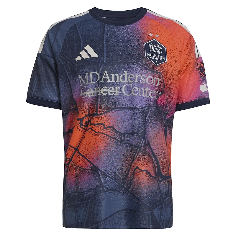 Men's adidas Jack McGlynn Blue Houston Dynamo FC 2026 Mission Control On-Field Authentic Patch Jersey