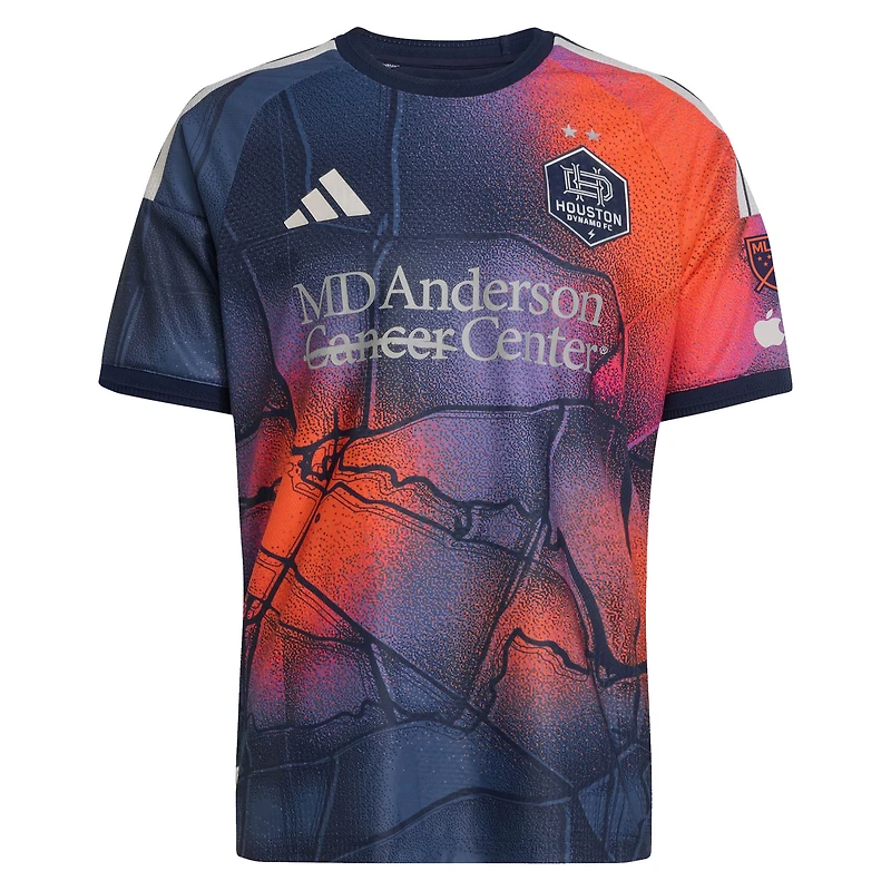 Men's adidas Mateusz Bogusz Blue Houston Dynamo FC 2026 Mission Control On-Field Authentic Patch Jersey
