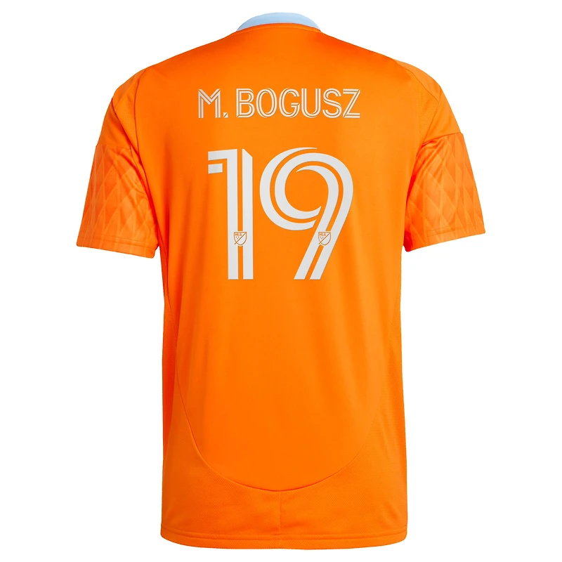 Men's adidas Mateusz Bogusz Orange Houston Dynamo FC 2025 Season 20 Replica Jersey