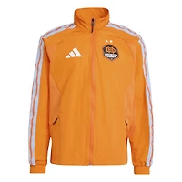 Men's adidas  Orange Houston Dynamo FC 2026 Anthem Raglan Full-Zip Jacket