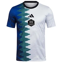Haut d'avant-match adidas blanc Houston Dynamo FC 2025 Gaming AEROREADY pour homme
