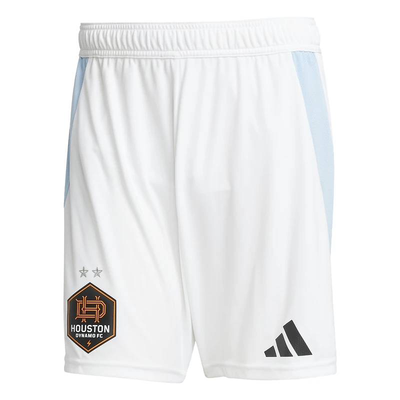 Short adidas blanc authentique Houston Dynamo FC Domicile Saison 2025 pour homme