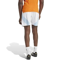 Short adidas blanc authentique Houston Dynamo FC Domicile Saison 2025 pour homme