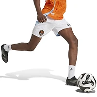 Short adidas blanc authentique Houston Dynamo FC Domicile Saison 2025 pour homme