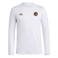 Men's adidas White Houston Dynamo FC Local Stoic Long Sleeve T-Shirt