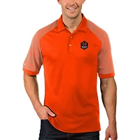 Polo Engage Houston Dynamo Orange/Blanc Antigua pour homme