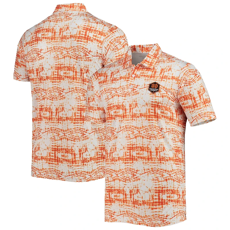 Polo Antigua orange vif pour homme, Houston Dynamo FC