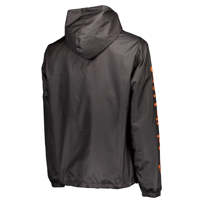 Men's Black Houston Dynamo FC Graffiti Hoodie Full-Zip Windbreaker