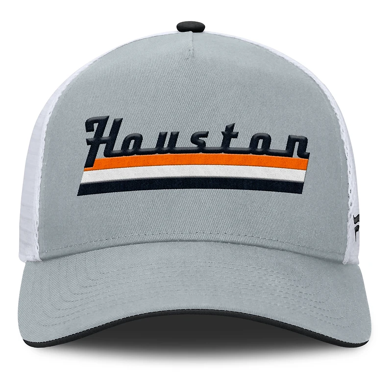 Casquette trucker ajustable Fanatics grise Houston Dynamo FC pour homme