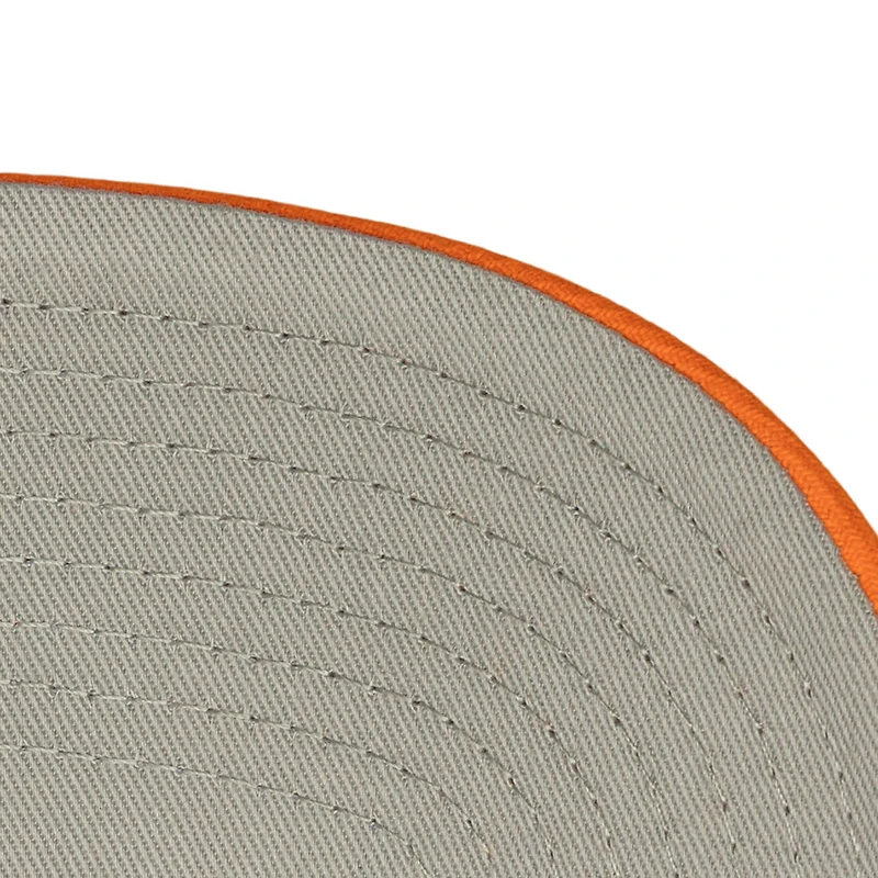 Men's Mitchell & Ness  Cream/Orange Houston Dynamo FC Upside Down Pro Pinch Snapback Hat