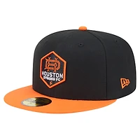 Casquette ajustée Houston Dynamo FC 2025 Kickoff 59FIFTY noire New Era pour homme