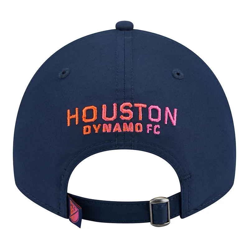 Men's New Era Navy Houston Dynamo FC 2026 Jersey Hook 9TWENTY Adjustable Hat