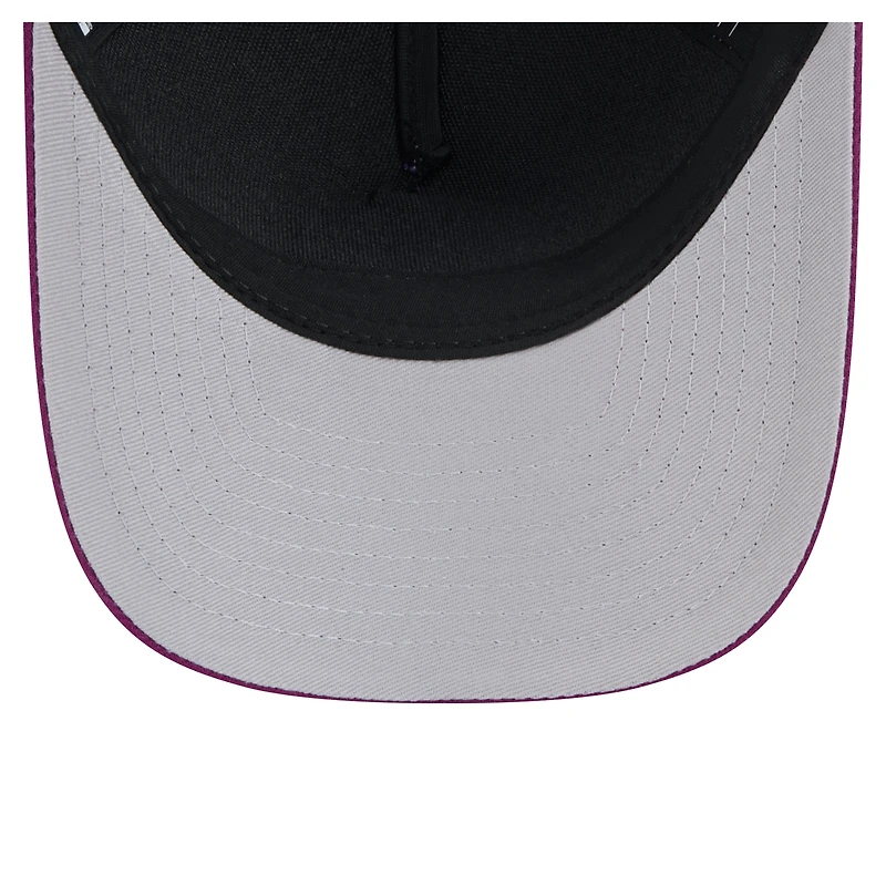 Casquette de camionneur ajustable Houston Dynamo FC 9FORTY A-Frame violette New Era pour homme