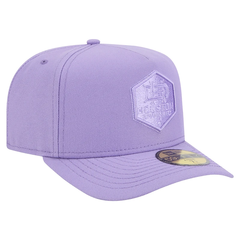 Casquette ajustée A-Frame 59FIFTY Houston Dynamo FC Color Pack violet New Era pour homme