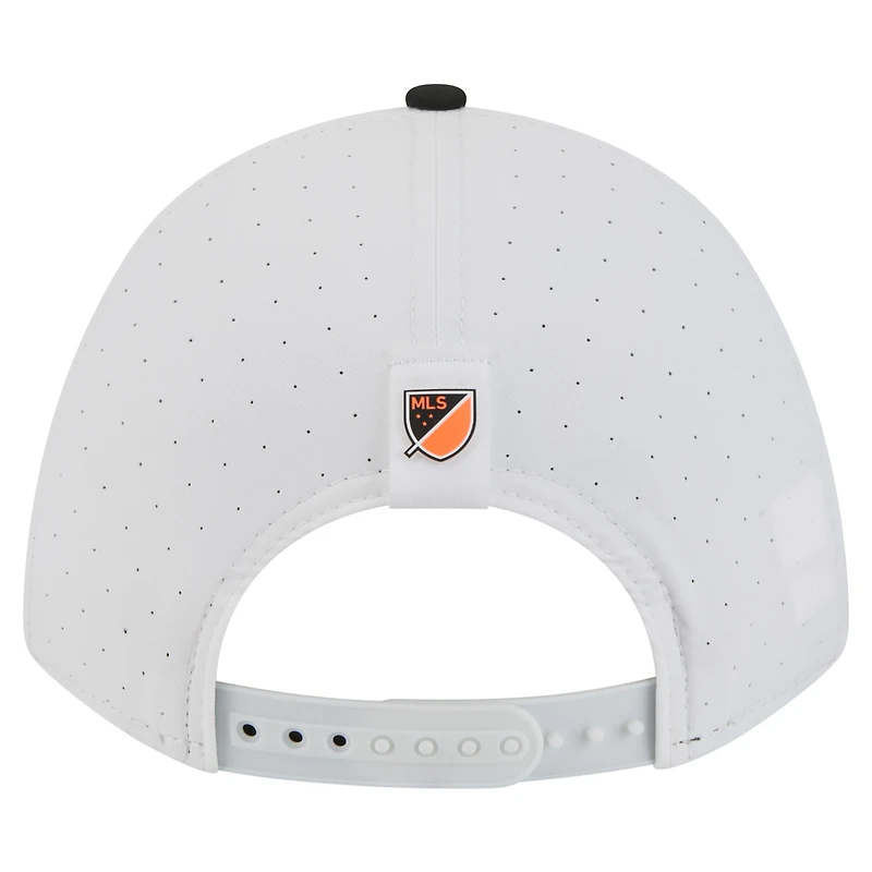 Casquette New Era blanche pour homme Houston Dynamo FC 2026 MLS Kick Off 9FORTY M-Crown à monture ajustable