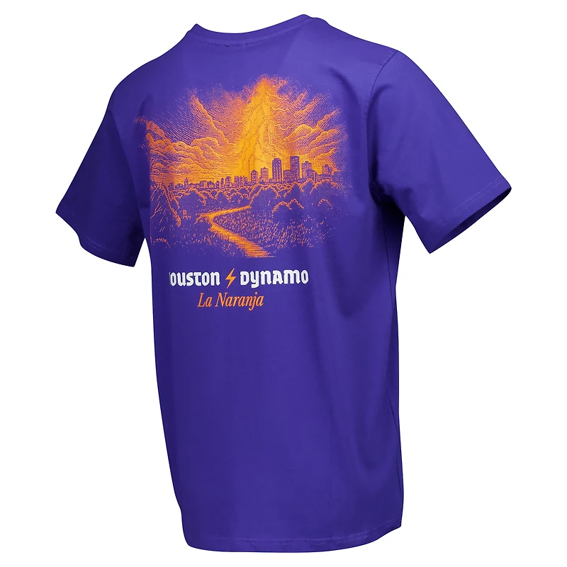 T-shirt décontracté violet Houston Dynamo FC Street Heavyweight pour hommes