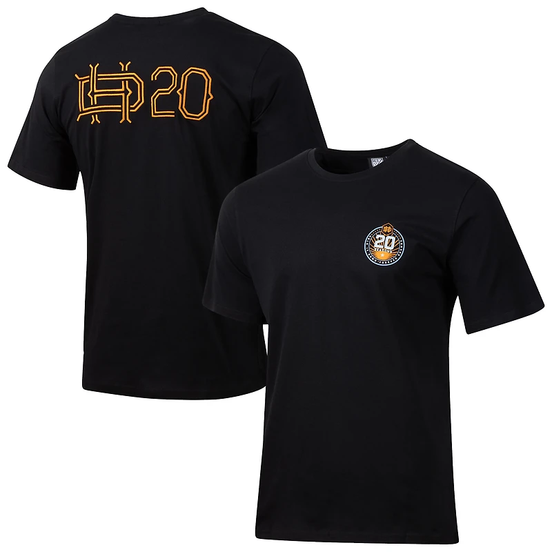 T-shirt décontracté noir pour homme avec inscription de l'équipe Houston Dynamo FC