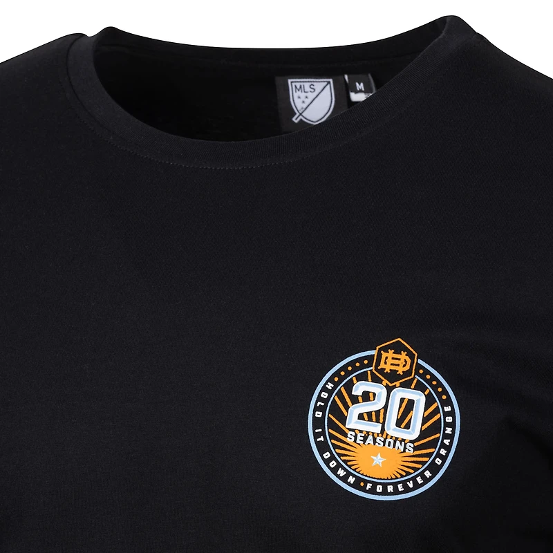 Men's  Sport Design Sweden Black Houston Dynamo FC Team Script Relaxed T-Shirt