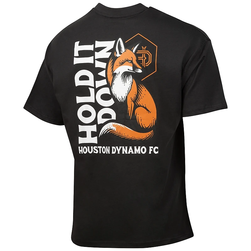 Men's Sport Design Sweden Charcoal Houston Dynamo FC City Soul Oversized T-Shirt