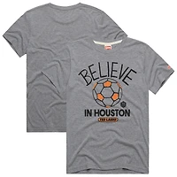 Unisex Homage  Gray Houston Dynamo FC MLS x Ted Lasso Believe Graphic Tri-Blend T-Shirt
