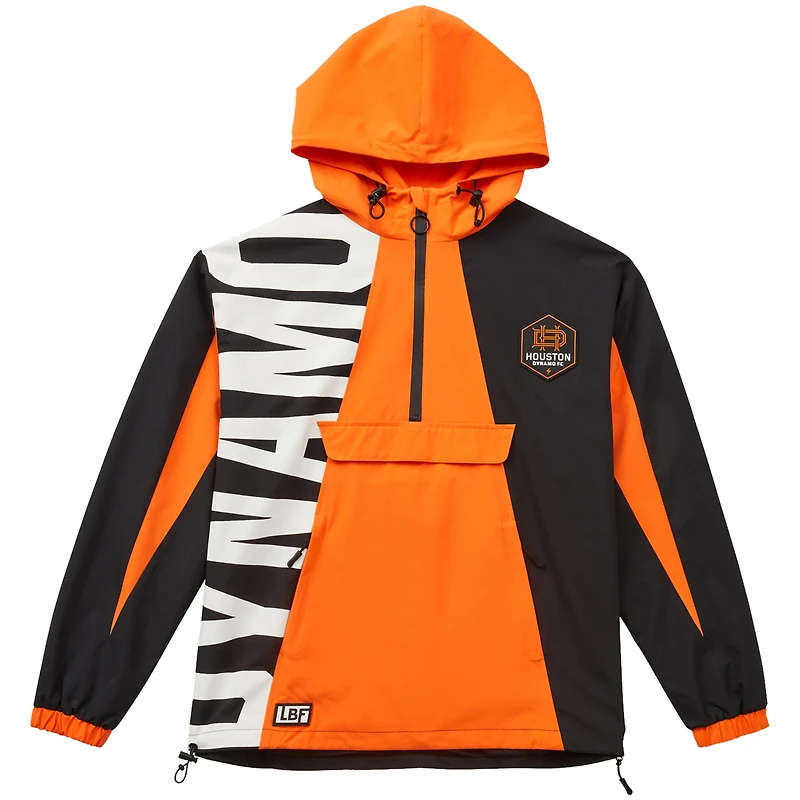 Unisex Live Breathe Futbol Orange Houston Dynamo FC Tekker Half-Zip Anorak Jacket