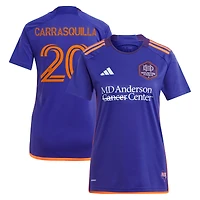 Maillot de joueur réplique adidas Adalberto Carrasquilla violet Houston Dynamo FC 2024 Still Holdin' pour femme