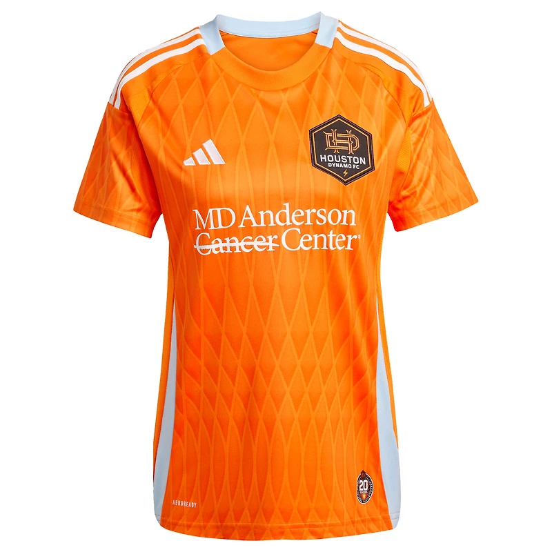 Women's adidas Amine Bassi Orange Houston Dynamo FC 2025 Season 20 Replica Player Jersey