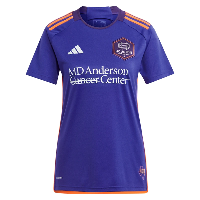 Maillot de joueur adidas Amine Bassi violet Houston Dynamo FC 2024 Still Holdin' Replica pour femme