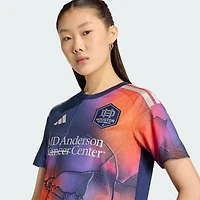 Maillot réplique Mission Control 2026 bleu adidas Houston Dynamo FC pour femme