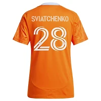 Women's adidas Erik Sviatchenko Orange Houston Dynamo FC 2025 Season 20 Replica Player Jersey
