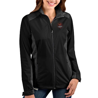 Veste zippée intégrale Revolve Houston Dynamo Antigua noire/noir chiné pour femme