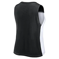 Women's Fanatics Black Houston Dynamo FC Script Colorblock Tank Top