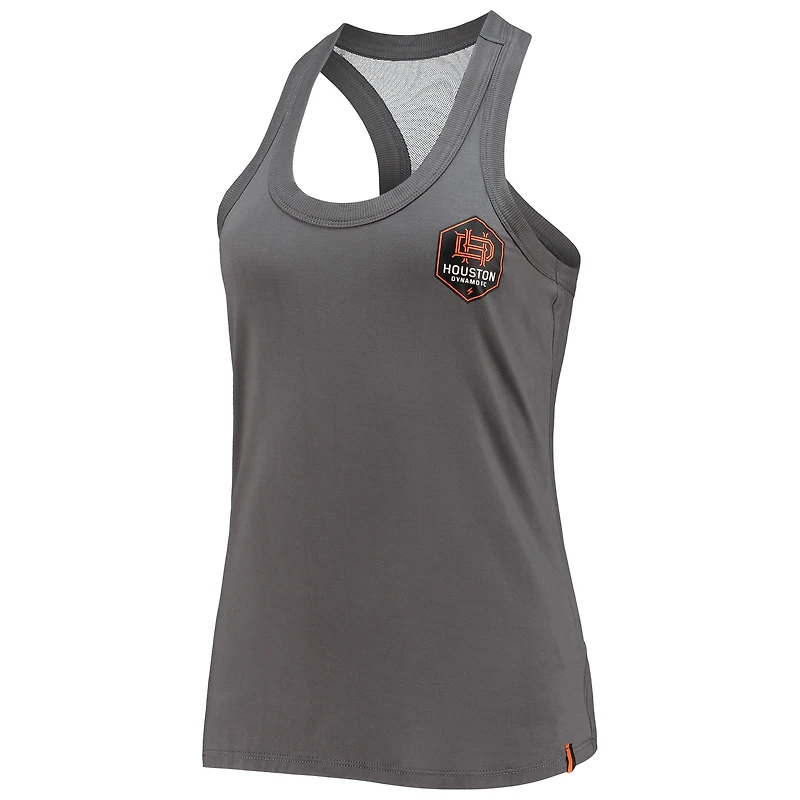 Women's The Wild Collective Gray Houston Dynamo FC Athleisure Tank Top